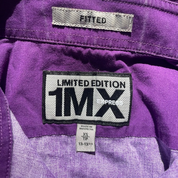 Express 1 MX Purple dress shirt - Picture 3 of 4